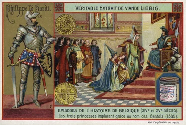 Die drei Prinzessinnen bitten um Gnade für das Volk von Gent, 1385